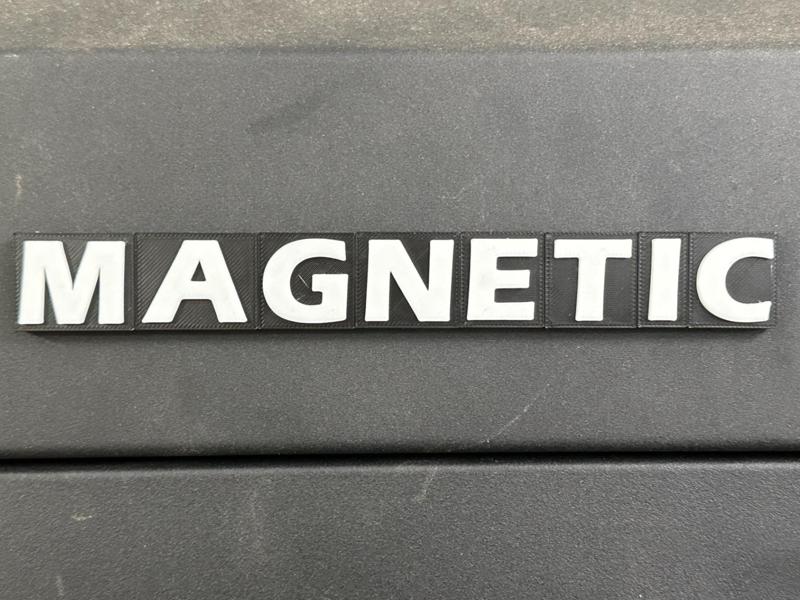 Customizable Magnetic Lettering