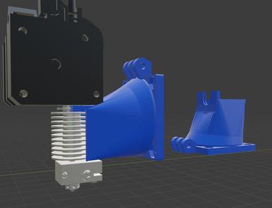 50mm Fan duct for E3D / titan 