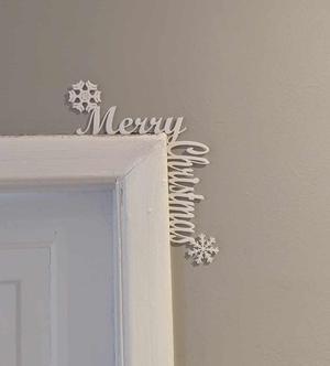 Merry Christmas Door / Window Decoration silhouette