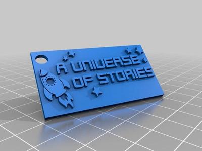 Paola Free Library A Universe of Stories Keyring