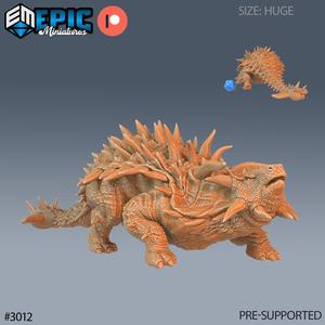 Ankylosaurus Defensive ‧ DnD Miniature ‧ Tabletop Miniatures ‧ Gaming Monster ‧ 3D Model ‧ RPG ‧ DnDminis ‧ STL FILE