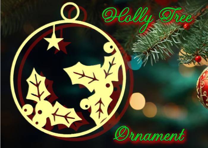 Holly Tree Ornament