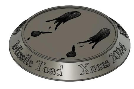 Stand for Amos491's Missile Toads with formatted and editable text.   