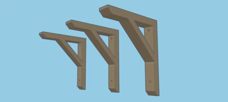 IKEA SANDSHULT Inspired Shelving Bracket   