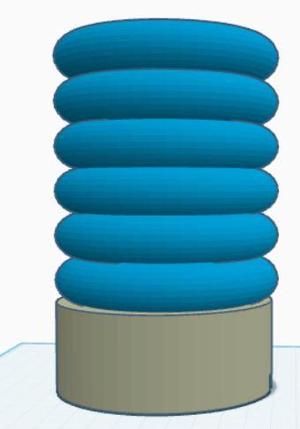 Modern lamp with base #2