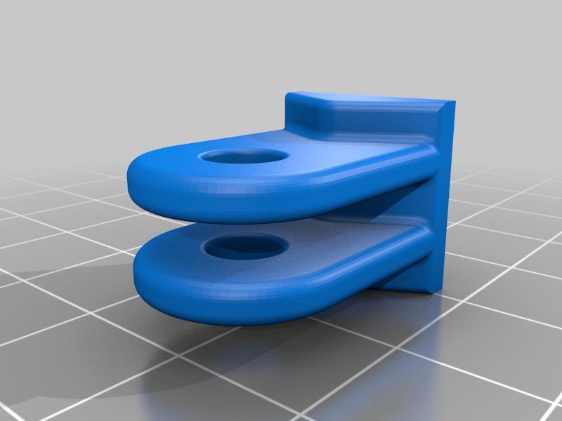 GoPro Mount (male/female) BuildingBlock CAD file for Fusion360 and others (Modular Mounting System compatible))