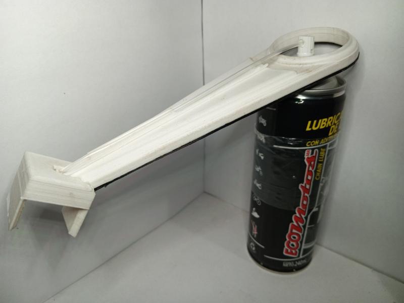 Soporte para Lubricación de Cadena de Moto – Guía para Popote de Aceite