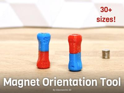 Magnet Orientation Tool (30+ sizes - quick print!)