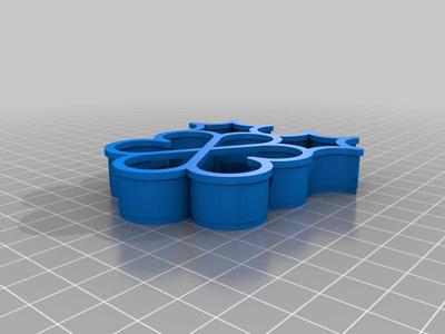 Flower Tessellable Cookie Cutter Inspired by M.C. Escher