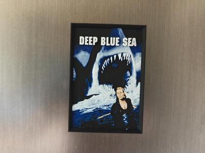 Deep Blue Sea movie poster fridge magnet