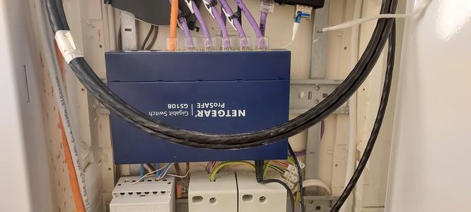 DIN-rail mount for Netgear GS108