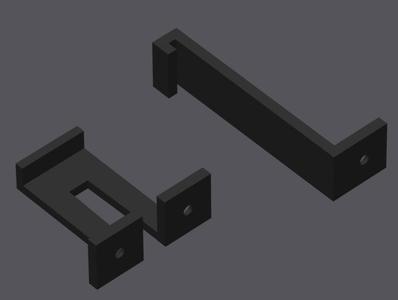 Mini4wd Track Connectors and Hold Downs
