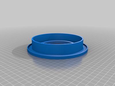Modified base for 6" plant pot