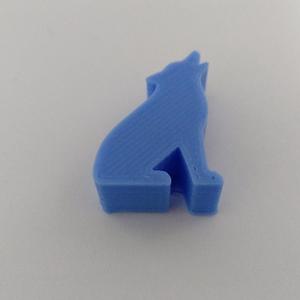 Wolf Meeple Silhouette – 3D Printable Game Token