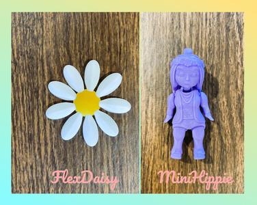 Hippie Keychain and Flexi Daisy