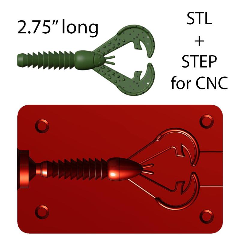 Soft Plastic Bait Mold Ned Craw