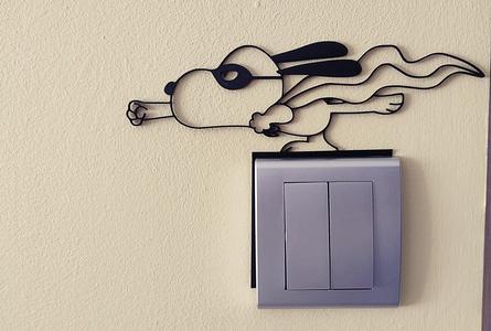 Snoopy Light Switch / Outlet Decoration – 3D Printable Model 18