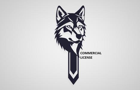 COMMERCIAL LICENSE / WOLF / DOG / ANIMAL / PET / HOME / BOOKMARK / BOOKMARK / SIGN / BOOKMARK / GIFT / BOOK / SCHOOL / STUDENTS / TEACHER / OFFICE / WITHOUT MEDIA