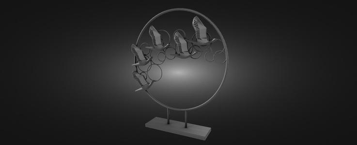 Figurine migratory birds