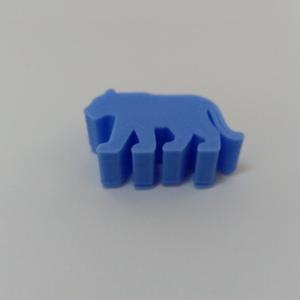 Tiger Meeple Silhouette – 3D Printable Game Token
