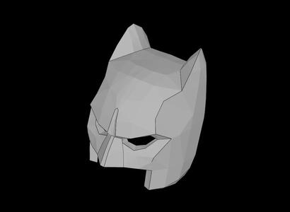 Lego Compatible (18987.dat) Minifig Headgear Mask Batman Cowl (Open Chin)   