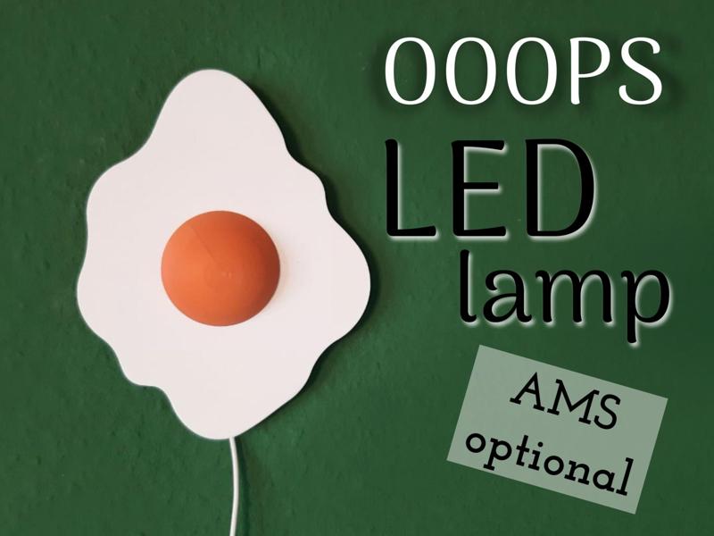 fried egg LED lamp "ooops lamps"