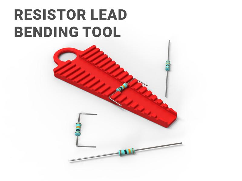 Resistor Lead Bending Tool - Leg Forming