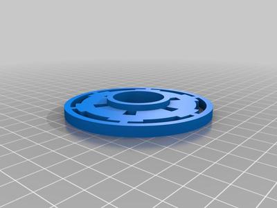 Star Wars Galactic Empire Tsuba for 1" OD PVC Pipe Saber