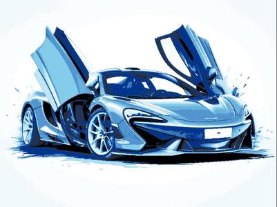 Hueforge Fan Art - Speed Series - Exotic Cars built for Speed and Looks - 2024 McLaren 750S