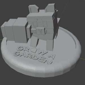 Grow a garden statue