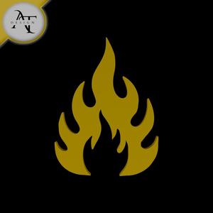 Simple Flame Symbol - 2D Art