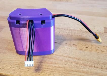 4s 18650 Battery Pack, "flat" for pocket or belt, battery contacts