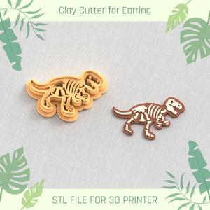Allosaurus Skeleton POLYMER CLAY CUTTER