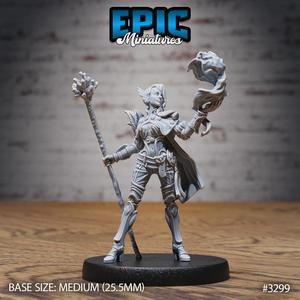 Triton Female Magic ‧ DnD Miniature ‧ Tabletop Miniatures ‧ Gaming Monster ‧ 3D Model ‧ RPG ‧ DnDminis ‧ STL FILE