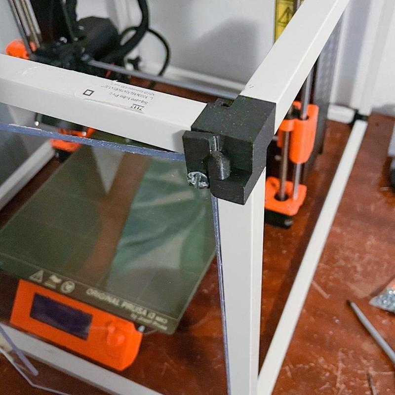 16mm PVC Tube Enclosure Corners With Hinge