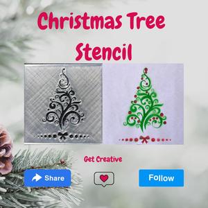 Christmas Tree Stencil