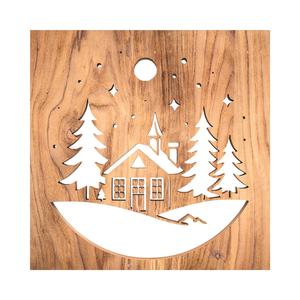 Winter Christmas Scene Home Decor Wall Art No.3