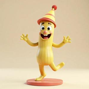 Happy Banana – Stylized 3D Model 🍌😊