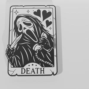 Death Tator Card Scary Movie Decor - Wall Art Multicolor