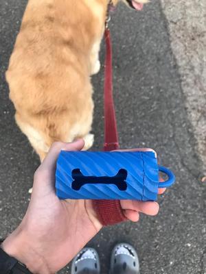 Dog Poop Bag Holder With Dog Bone Hole   