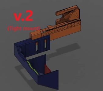 (NEW v.2) Purge bucket and nozzle wipe/cleaner for Ender 3 S1   