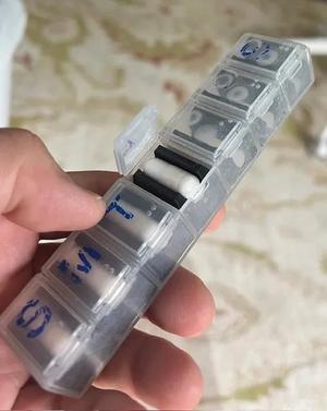 Pill Insert for CVS Health Weekly Vitamin Planner / Insert for Pill Dispenser/Organizer for SaltSticks   