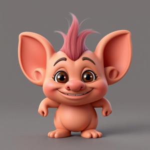 Red Troll - Mystical and Playful Desk Decoration
