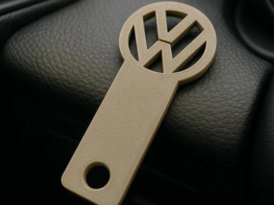 VW Shopping Cart Chip Keychain