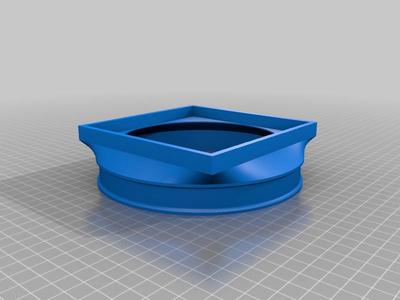 10" (160mm) Duct to 120MM Axial Fan Adaptor