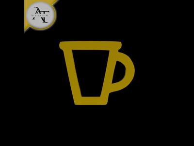 Simple Coffee Cup Symbol - 2D Art