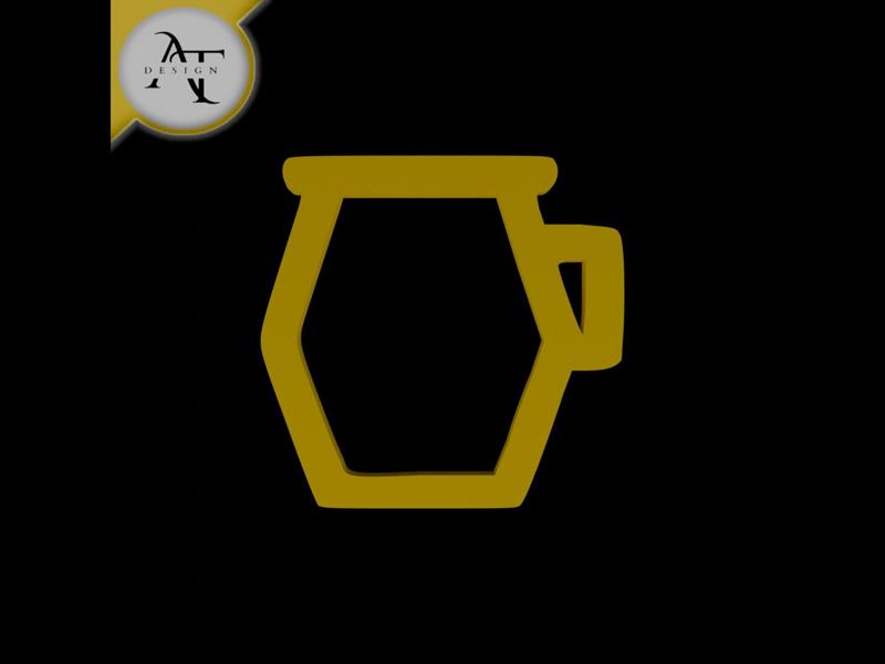 Simple Coffee Cup Symbol - 2D Art