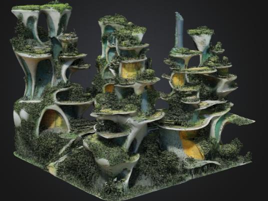 Organic futuristic city