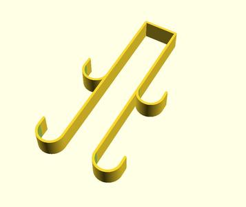 double door hook N