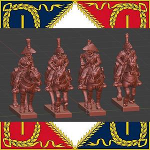 Epic Napoleonic French ADC's with bicorn 
